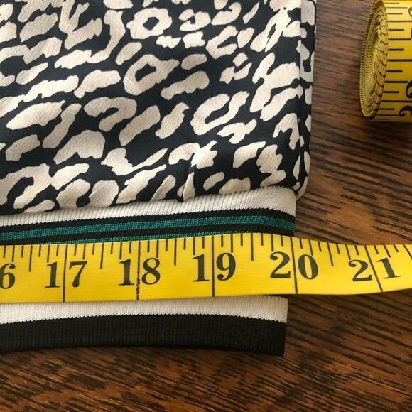 NEW Kori America Silky Black and White Animal Print Bomber Style Jacket NWT - Picture 13 of 15